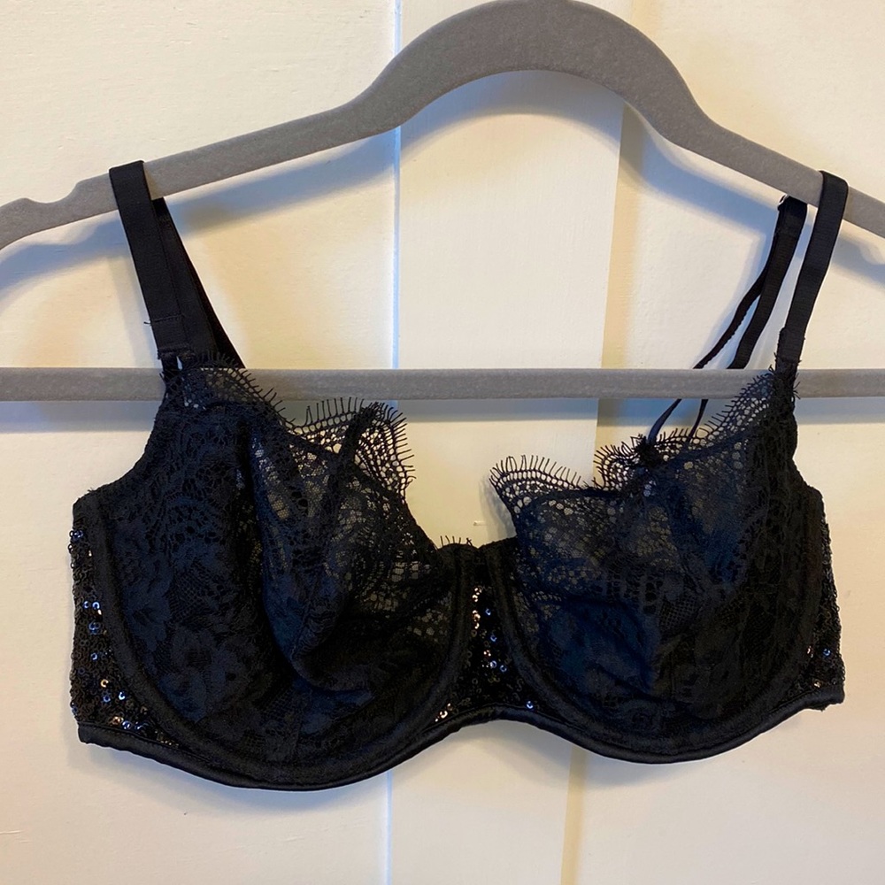 Dream Angels Special Addition Lace Unlined Push up bra with sequin detail